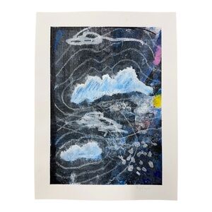 Abstract Painting “Bad Weather” | 9 x 12
